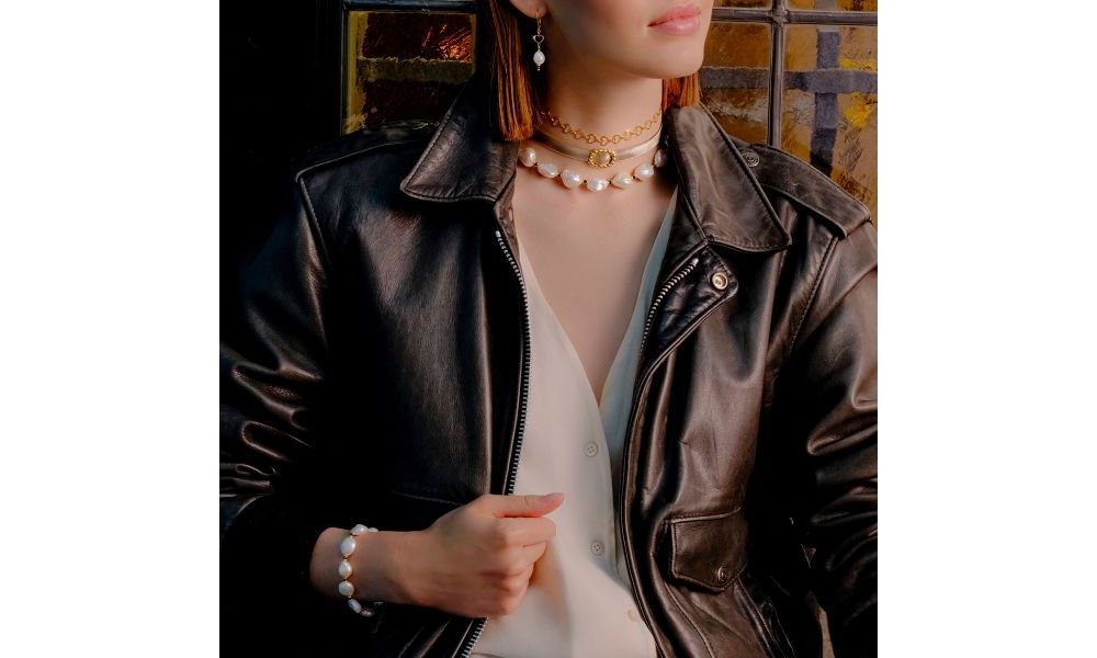 Maman Et Sophie - Bracciale Perla Barocca - Argento 925