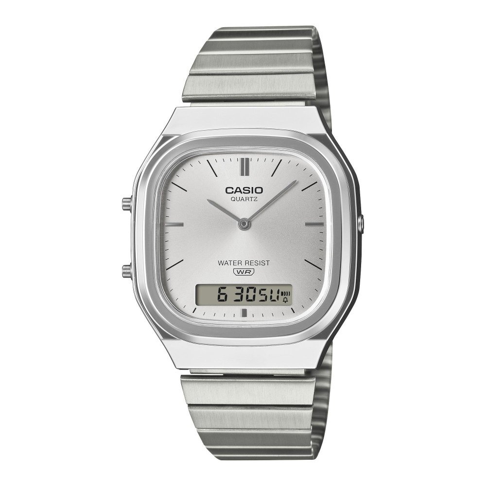 Casio - Aq-240E-7A - Orologio Unisex - Argento