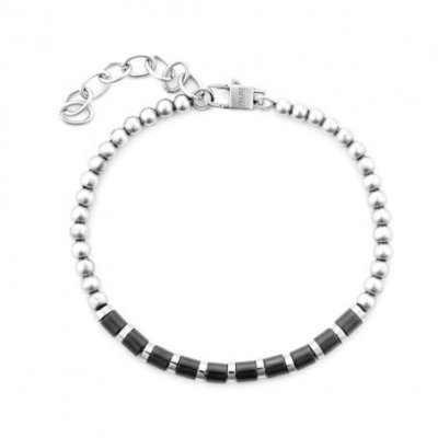 4Us Cesare Paciotti - Bracciale Uomo - Acciaio Rodiato