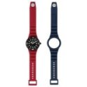 Hip Hop - Orologio Master - Silicone Rosso/Blu