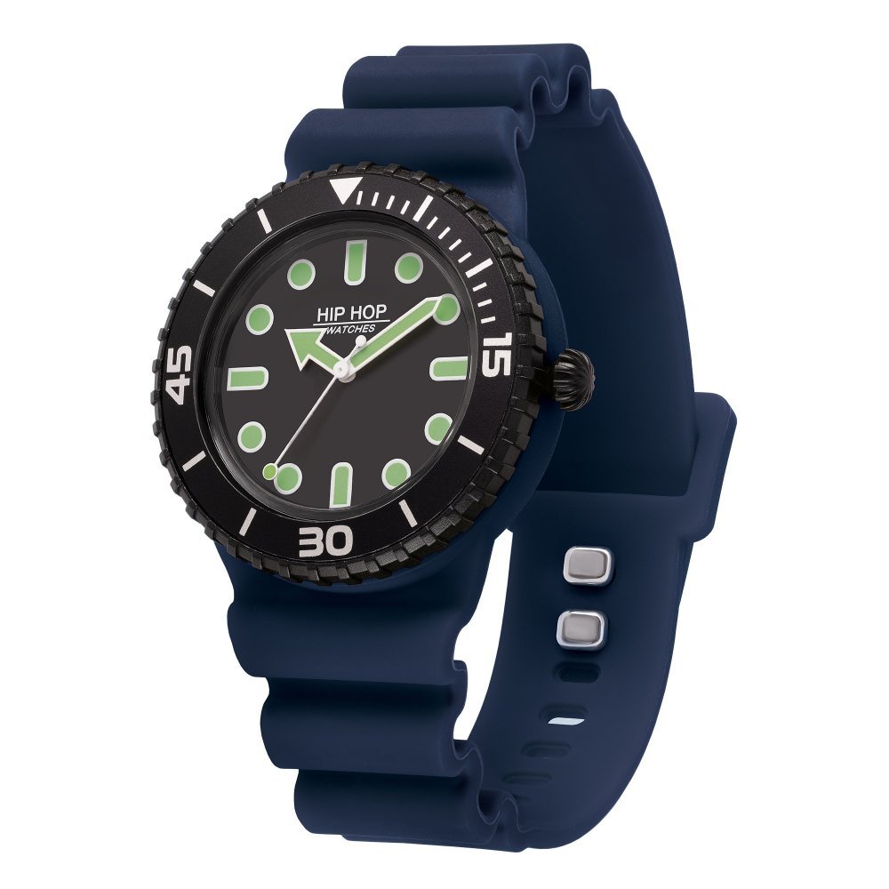 Hip Hop - Orologio Master - Silicone Rosso/Blu