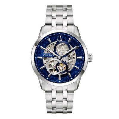 Bulova - Sutton Skeleton - Acciaio - Blue