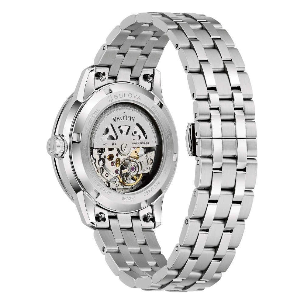 Bulova - Sutton Skeleton - Acciaio - Blue