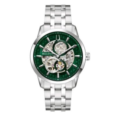 Bulova - Sutton Skeleton - Acciaio - Verde