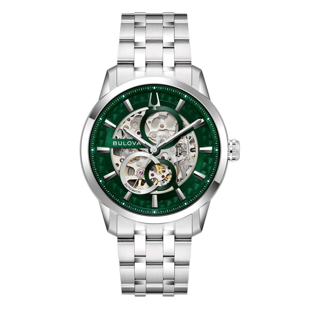 Bulova - Sutton Skeleton - Acciaio - Verde