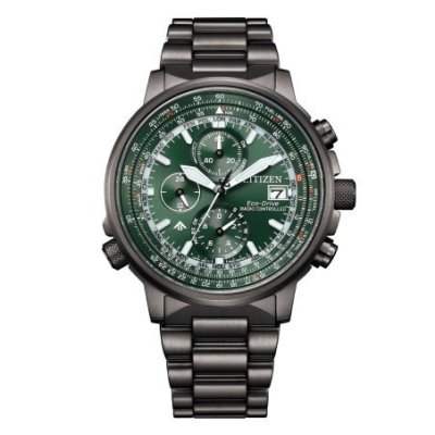 Citizen - Crono Pilot - Acciaio - Verde
