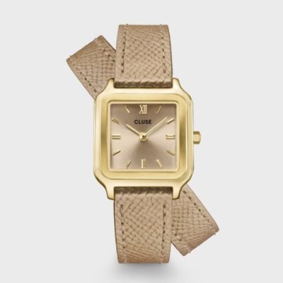 Cluse - Gracieuse Petite Watch - Gold Colour - Rugby Tan