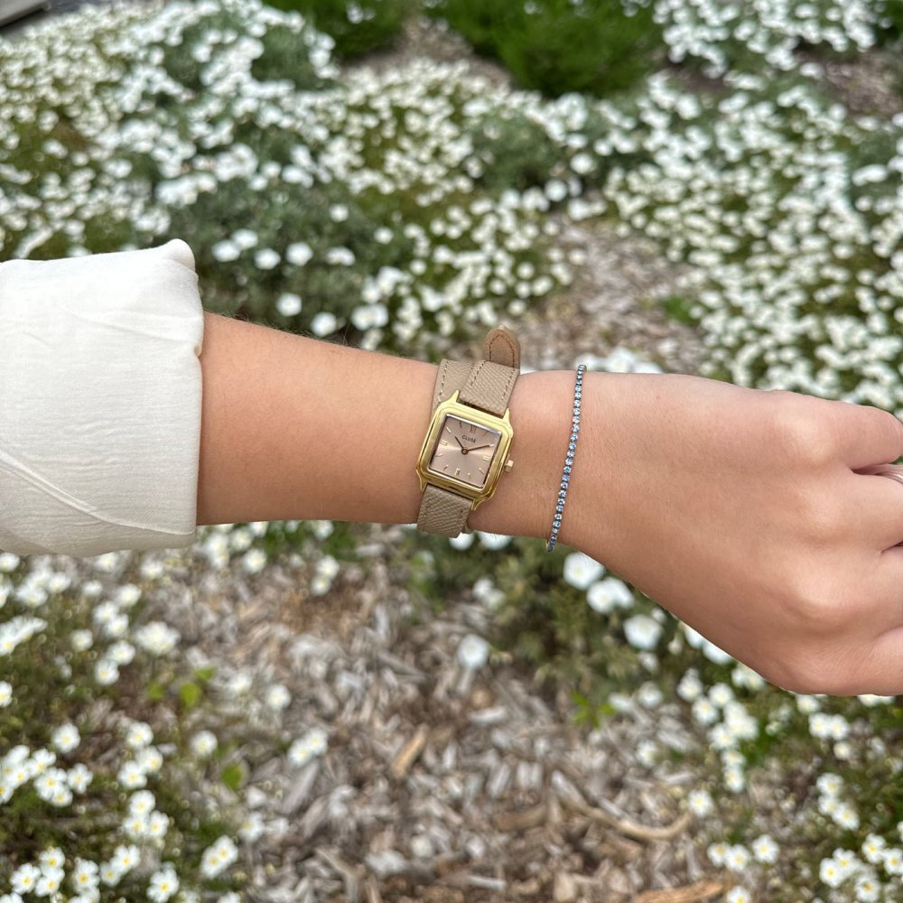 Cluse - Gracieuse Petite Watch - Gold Colour - Rugby Tan