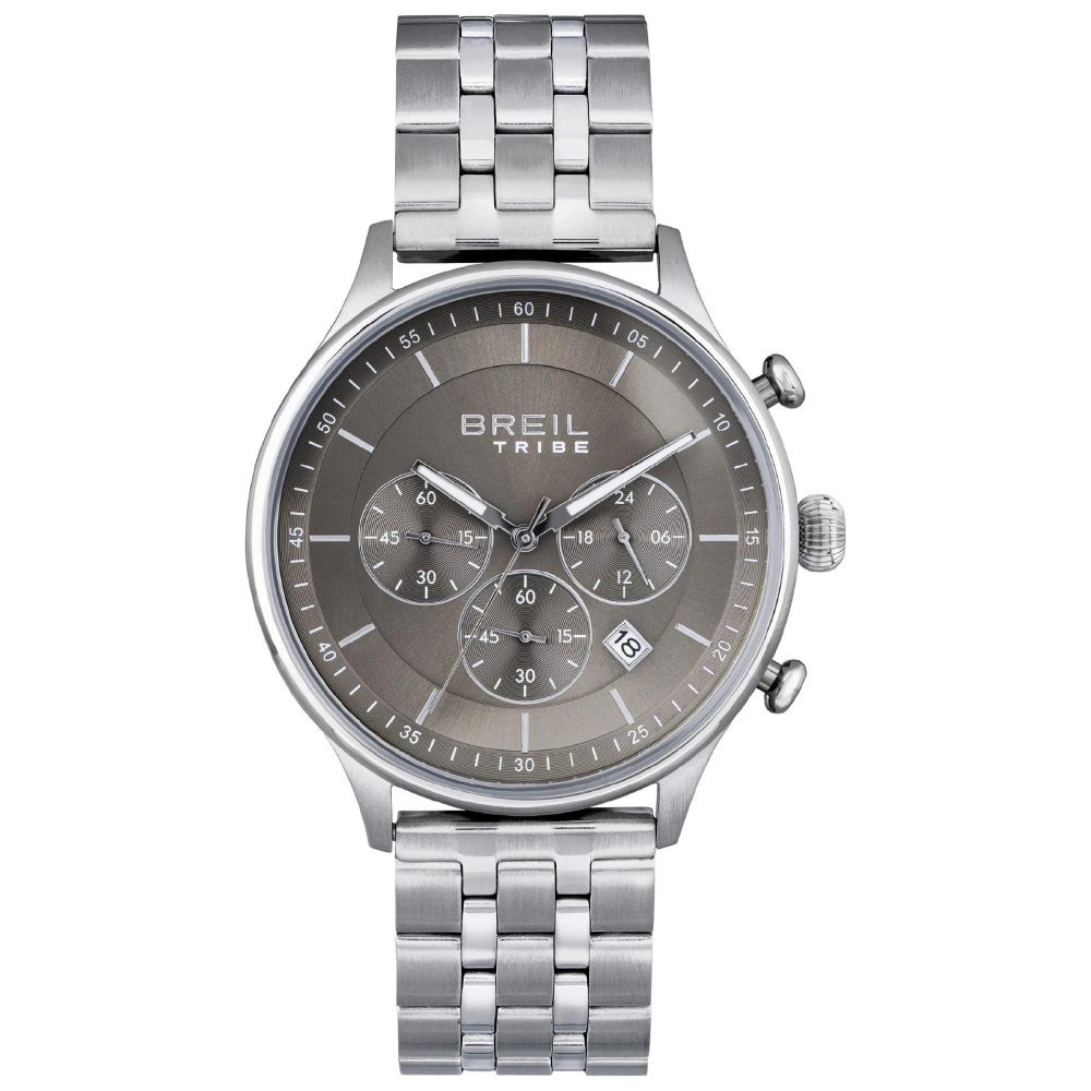 Breil Tribe - Chrono Gent 42 Mm - Acciaio - Grigio