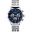 Breil Tribe - Chrono Gent 42Mm - Acciaio - Blu