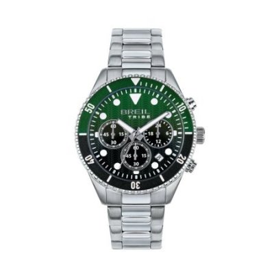 Breil Tribe - Overhand Chrono - Acciaio - Verde/Nero