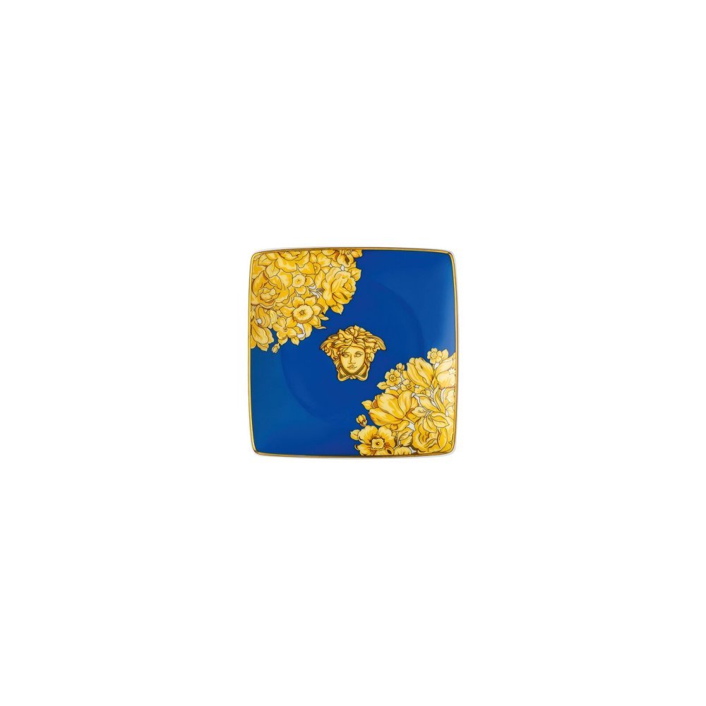 Versace - Coppetta Quadra Piana - Porcellana - Blu
