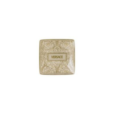 Versace - Coppetta Quadra Piana - Barocco Beige - Porcellana