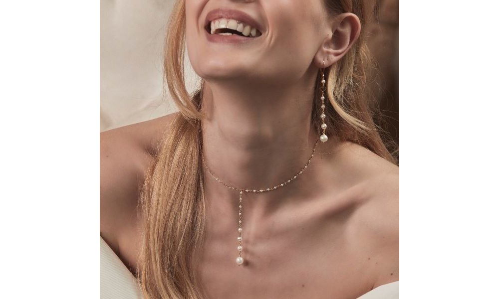 Maman Et Sophie - Girocollo Onda Bianca - Perla