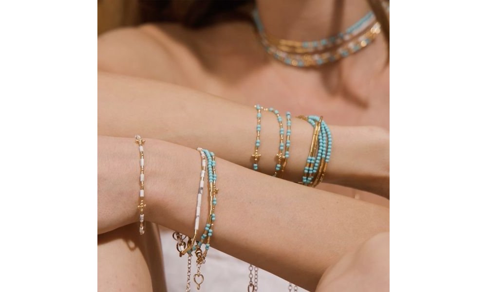 Maman Et Sophie - Bracciale Mia Africa - Turchese - Argento