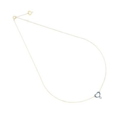 Maman Et Sophie - Girocollo Cuore - Oro 18Kt - Blu