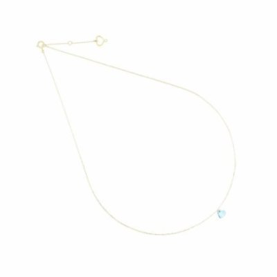 Maman Et Sophie - Girocollo Cuore Azzurro - Oro 18Kt