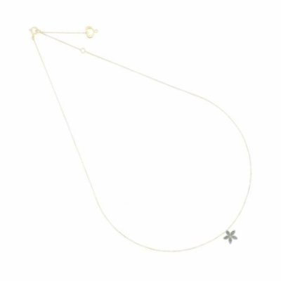 Maman Et Sophie - Girocollo Fiore - Oro 18Kt - Celeste