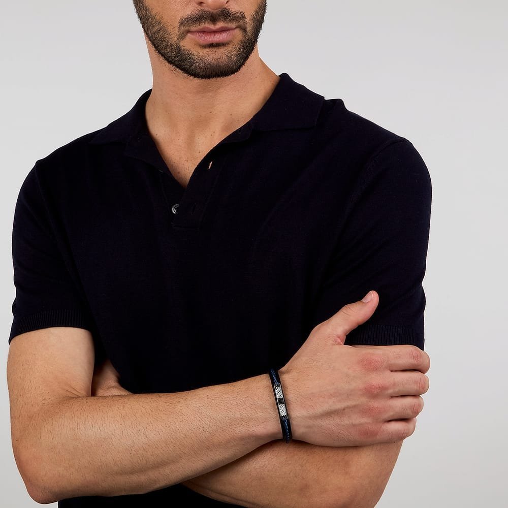 Maserati Gioielli - Bracciale Recycled - Acciaio - Uomo