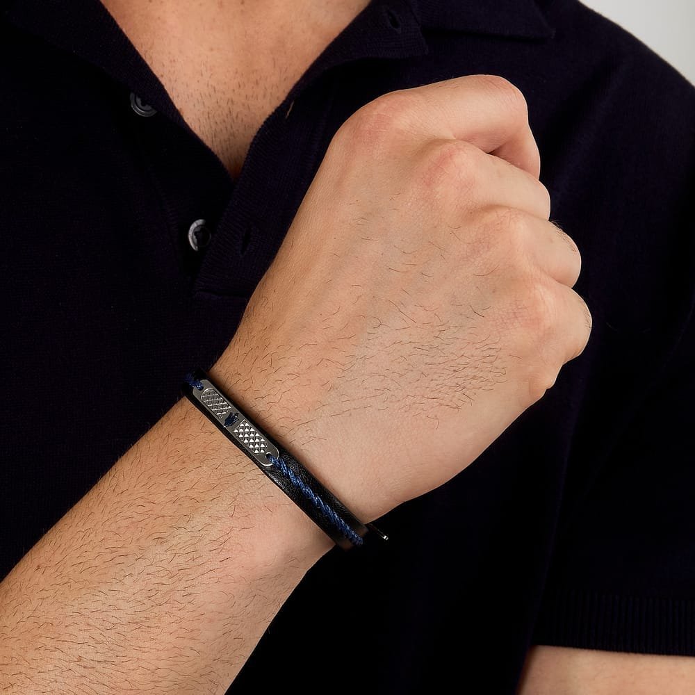 Maserati Gioielli - Bracciale Recycled - Acciaio - Uomo