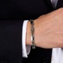 Maserati Gioielli - Bracciale Ceramic - Uomo - Acciaio