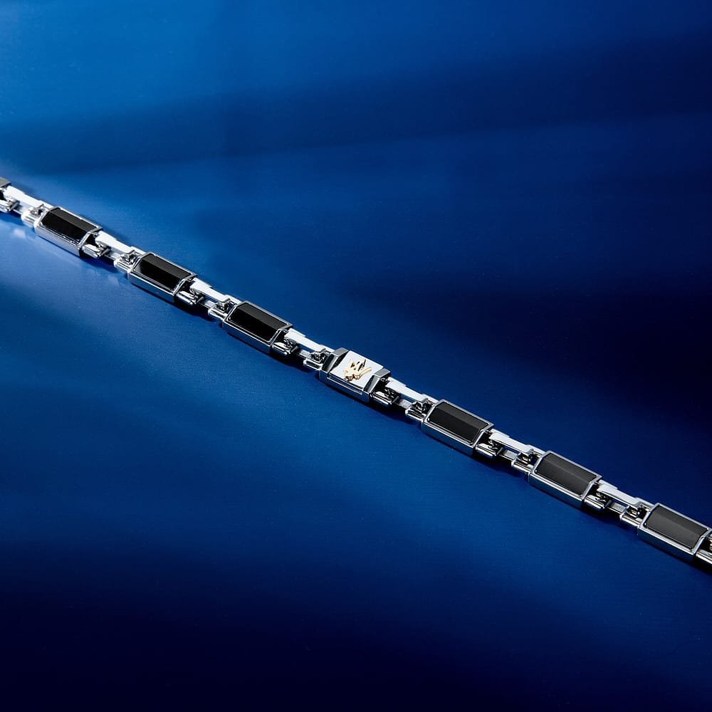 Maserati Gioielli - Bracciale Ceramic - Uomo - Acciaio