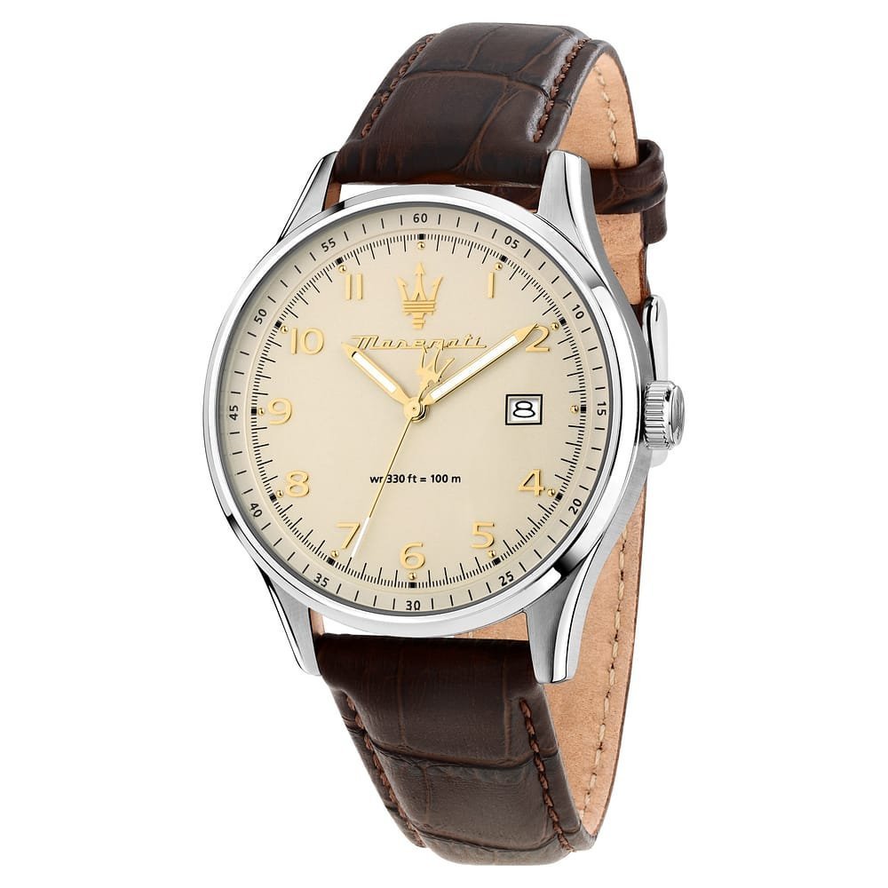 Maserati - Orologio Sorpasso - Acciaio - Pelle