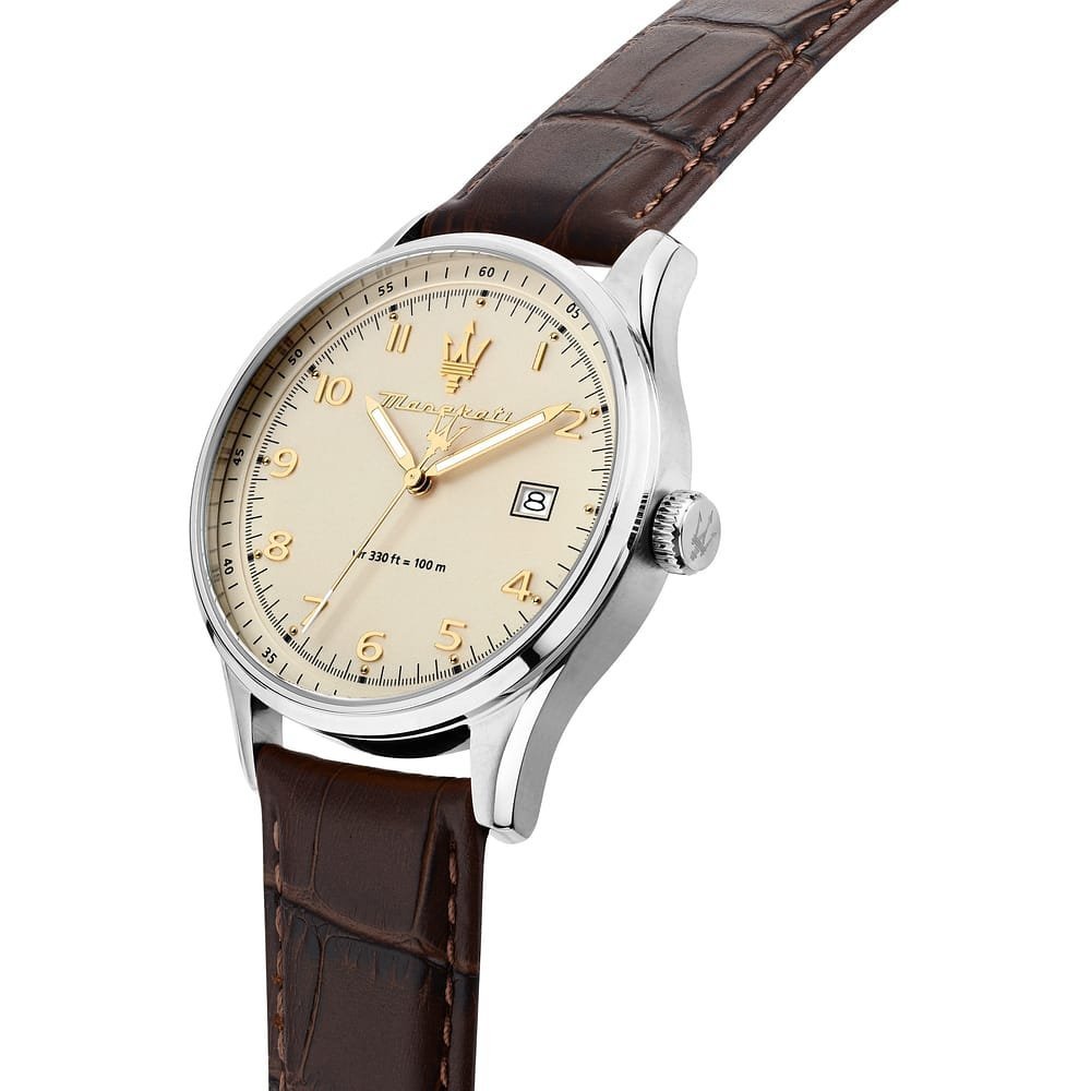 Maserati - Orologio Sorpasso - Acciaio - Pelle