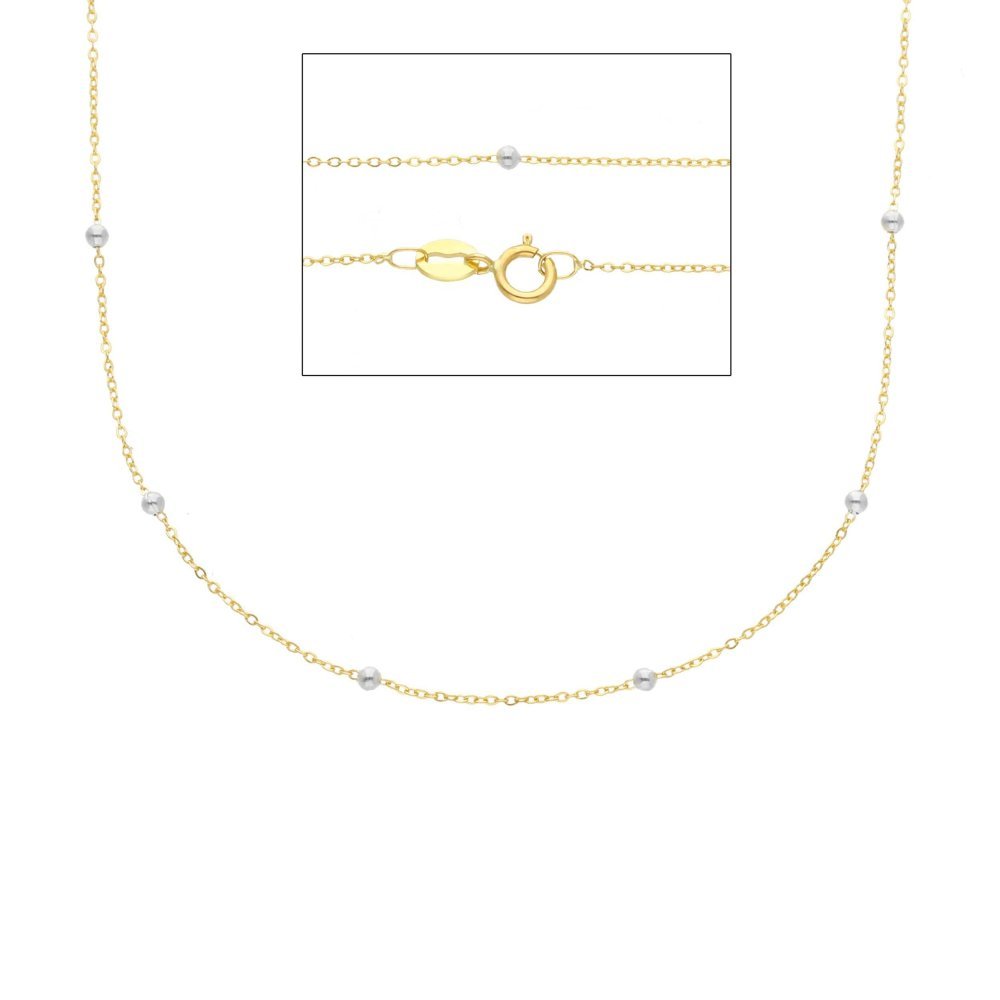 Songa Antonio - Catena Girocollo - Oro Giallo E Bianco