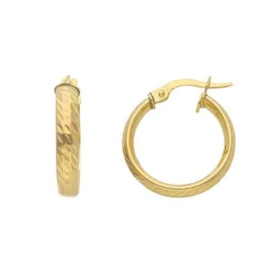 Songa Antonio - Orecchini Cerchio - Oro Giallo - 9 Ct