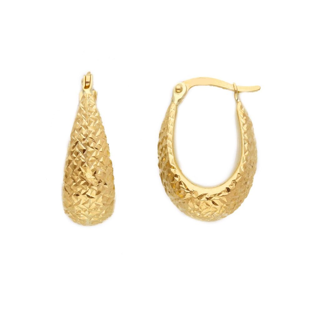 Songa Antonio - Orecchini Cerchio - 9 Ct - Oro Giallo