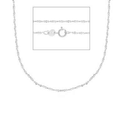 Songa Antonio - Catena Girocollo - Oro Bianco - 9Ct