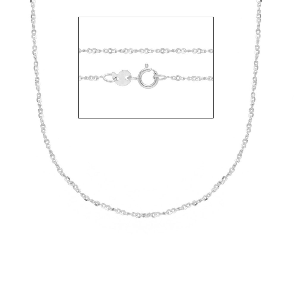 Songa Antonio - Catena Girocollo - Oro Bianco - 9Ct
