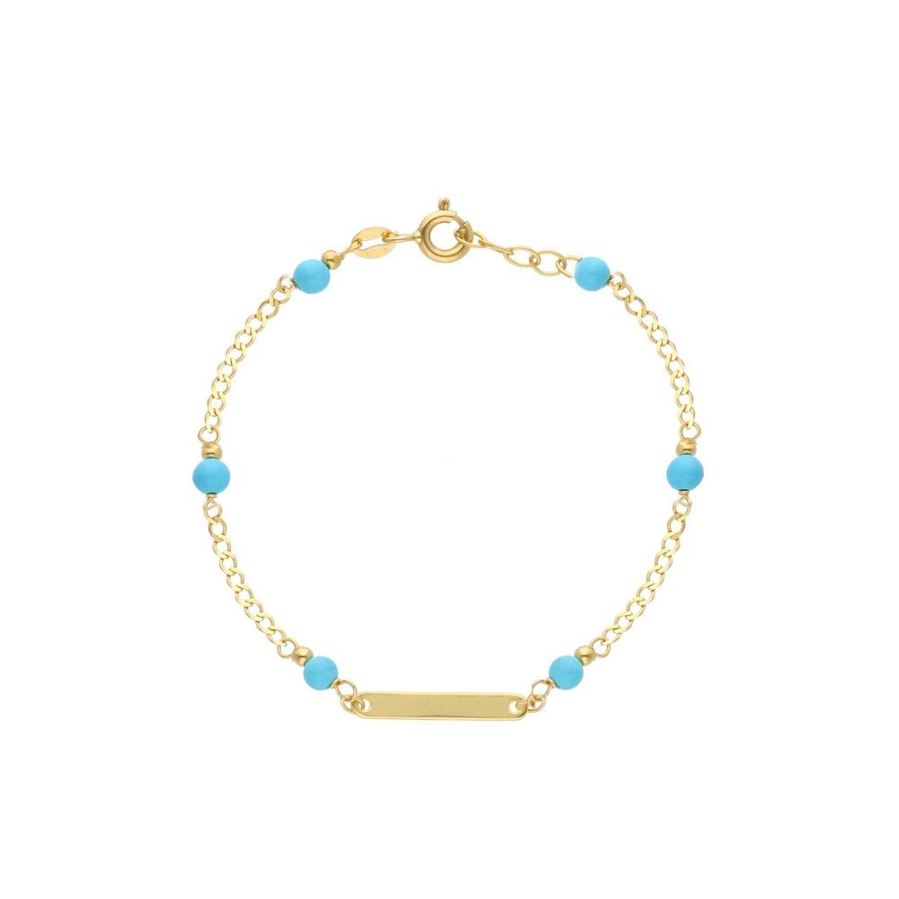 Songa Antonio - Bracciale Baby Targa - Oro Giallo