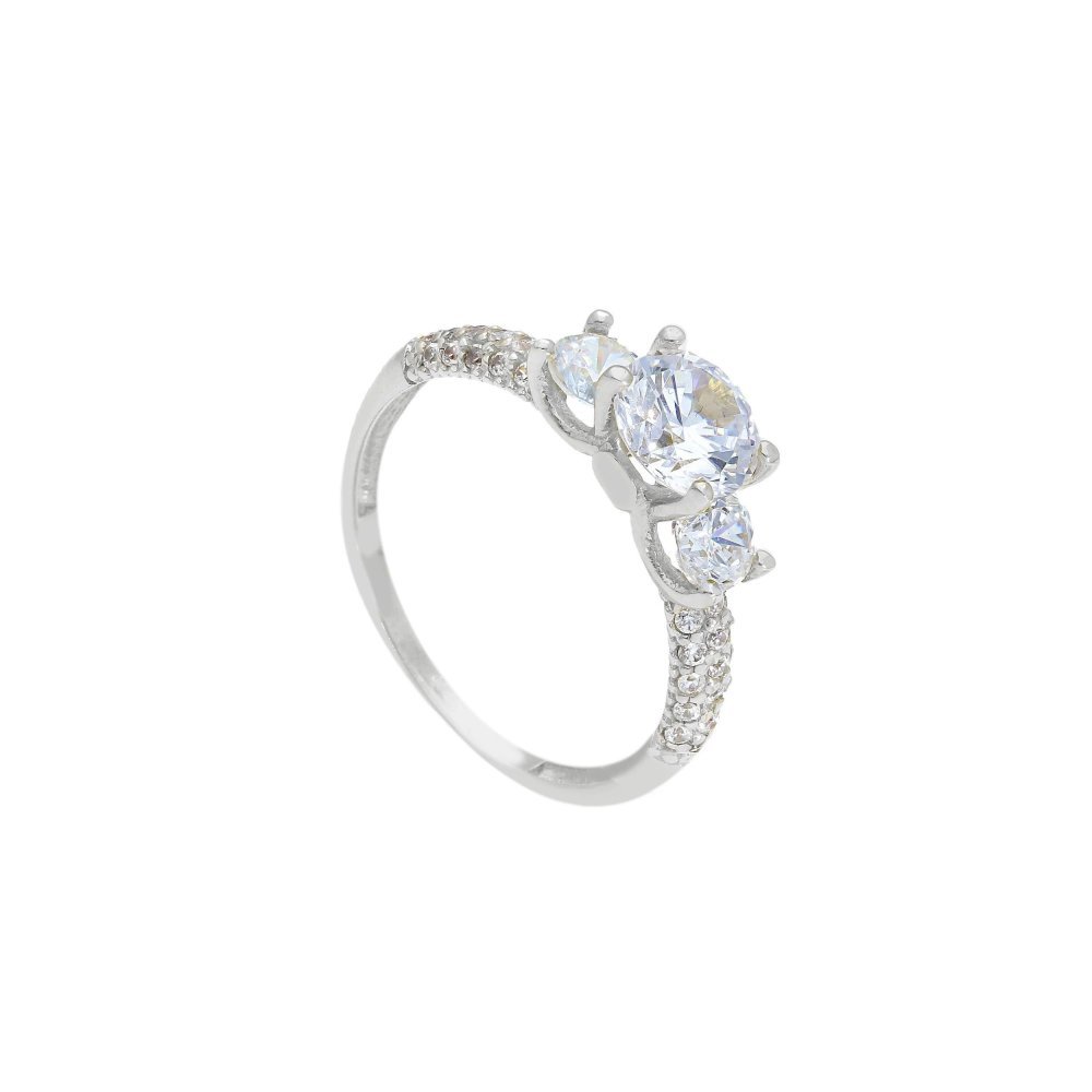 Songa Antonio - Anello Trilogy - Oro Bianco - 18 Ct