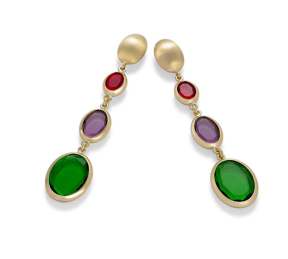 Aquaforte - Orecchini Pendenti - Placcato Oro - Comfort