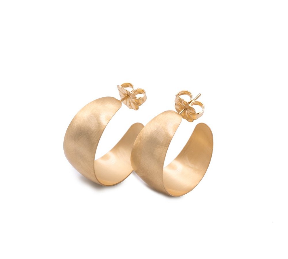 Aquaforte - Orecchini Vintage - Argento 925 - Oro 23Kt