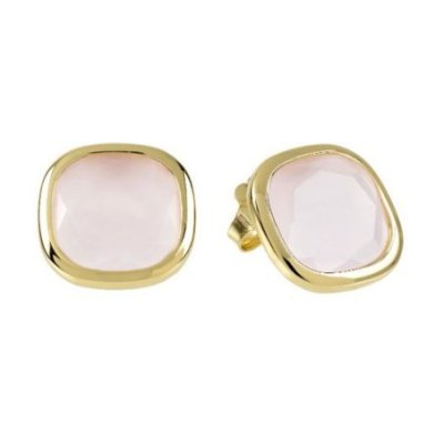 Aquaforte - Orecchini 12X12Mm - Rosa Milky - Argento