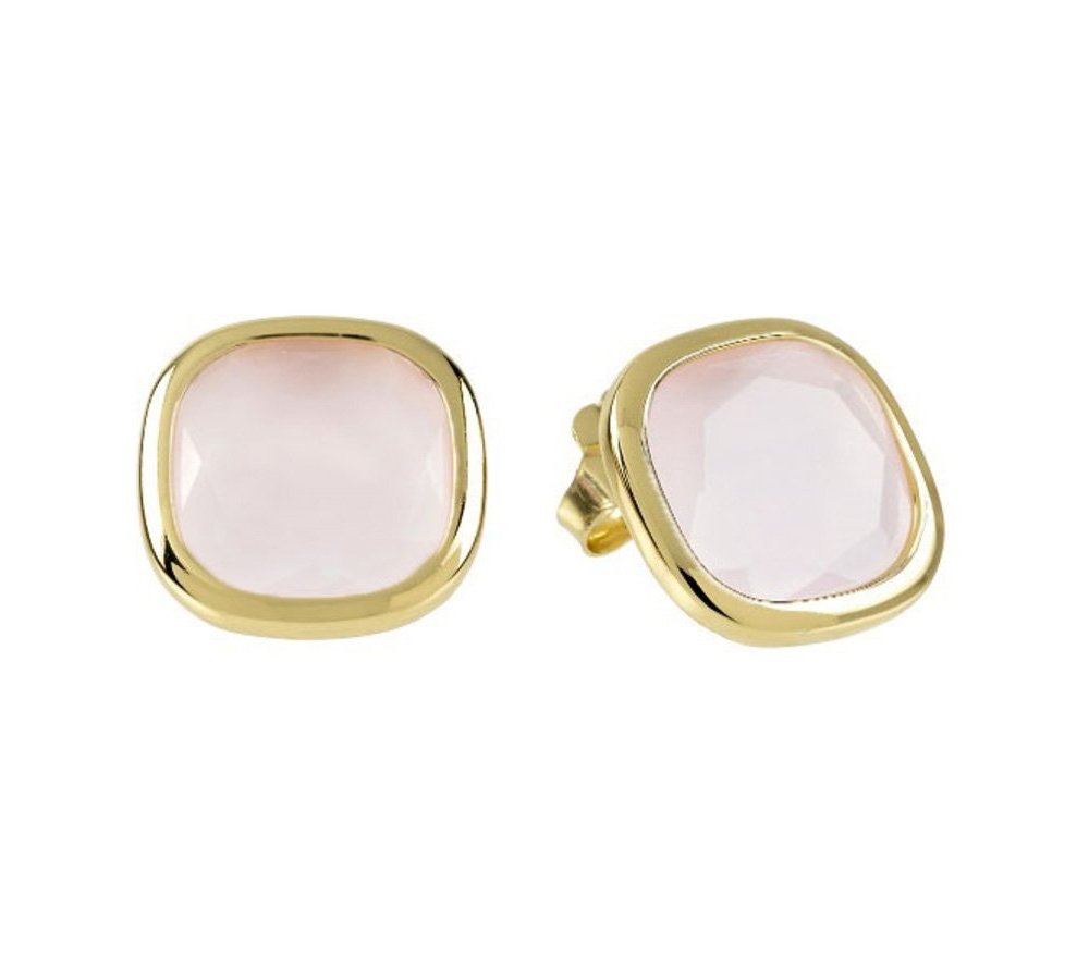 Aquaforte - Orecchini 12X12Mm - Rosa Milky - Argento