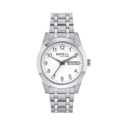 Breil Tribe - Solo Tempo Gent - Acciaio - Bianco