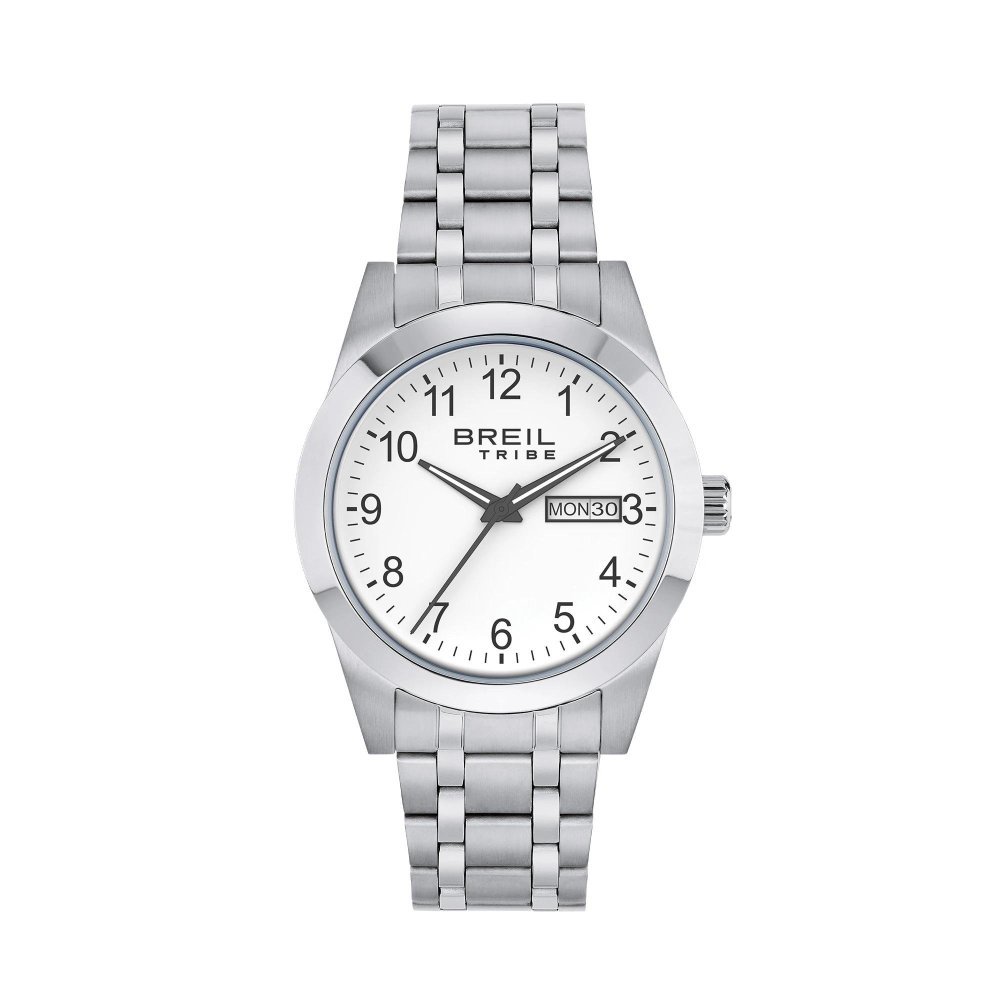 Breil Tribe - Solo Tempo Gent - Acciaio - Bianco