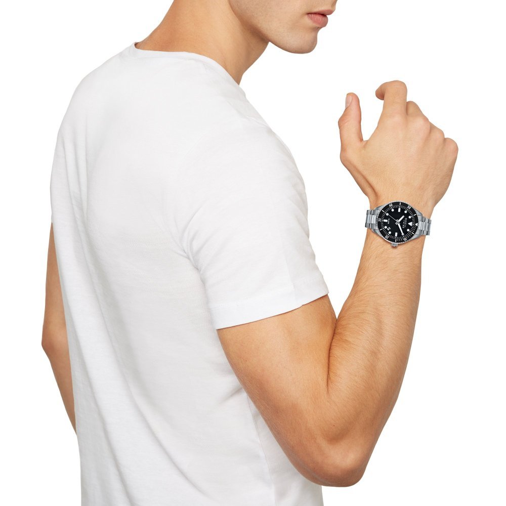 Breil Tribe - Solo Tempo Gent - Acciaio - Nero