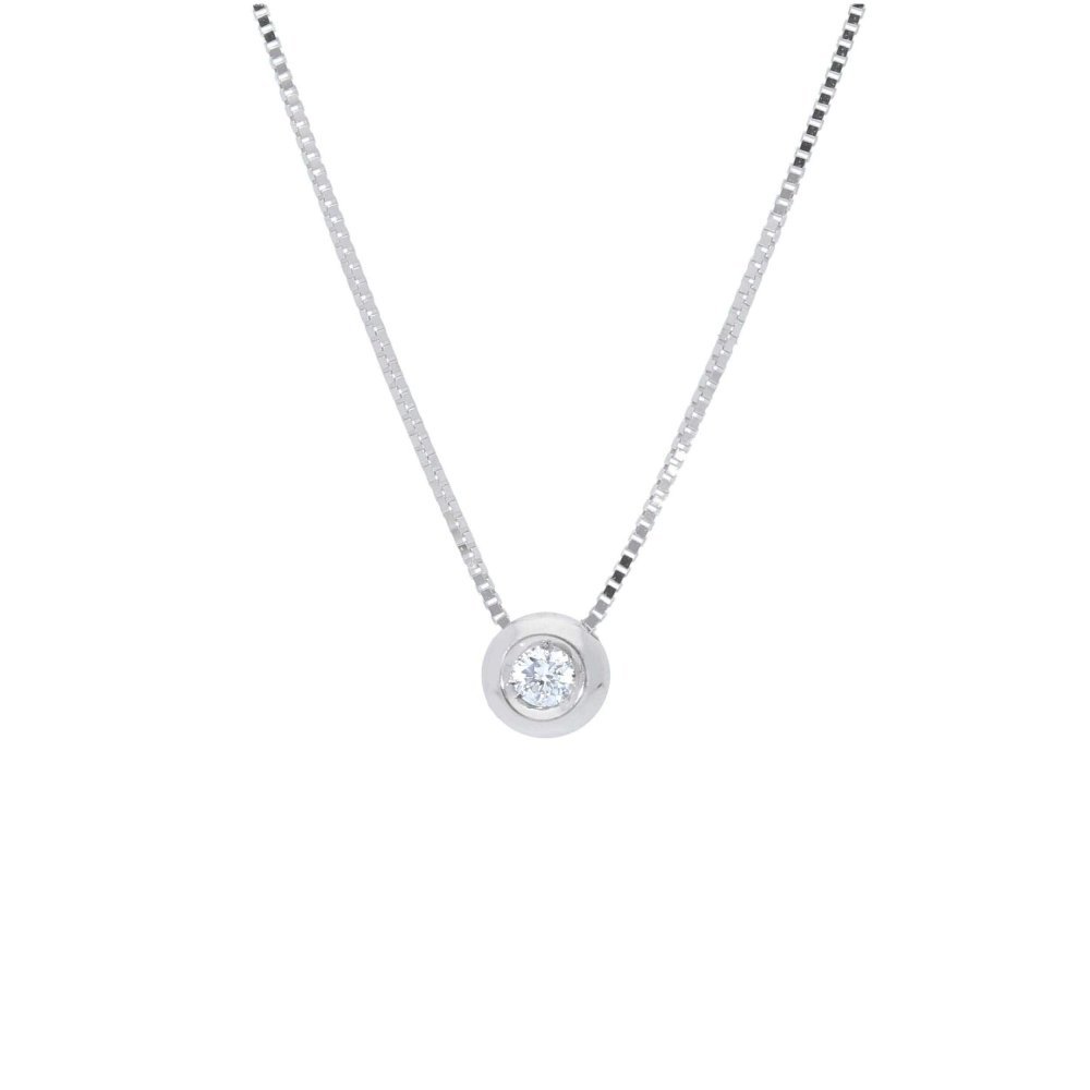 Songa Antonio - Girocollo Punto Luce - Oro Bianco