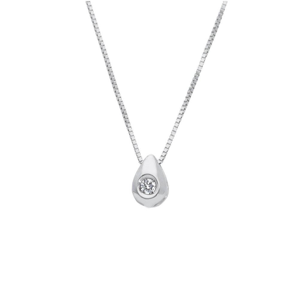 Songa Antonio - Girocollo Punto Luce - Oro Bianco