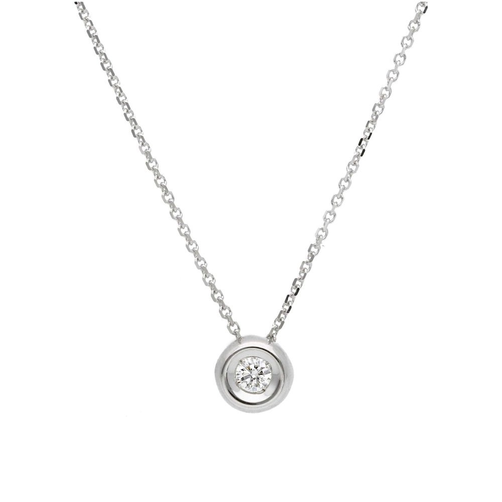 Songa Antonio - Girocollo Punto Luce - Oro Bianco