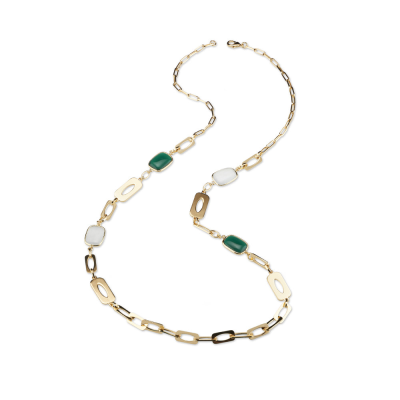 Sovrani - Collana Chain - Ottone - Cristalli