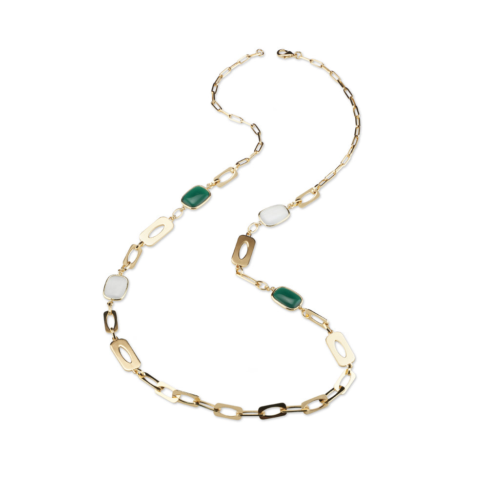 Sovrani - Collana Chain - Ottone - Cristalli