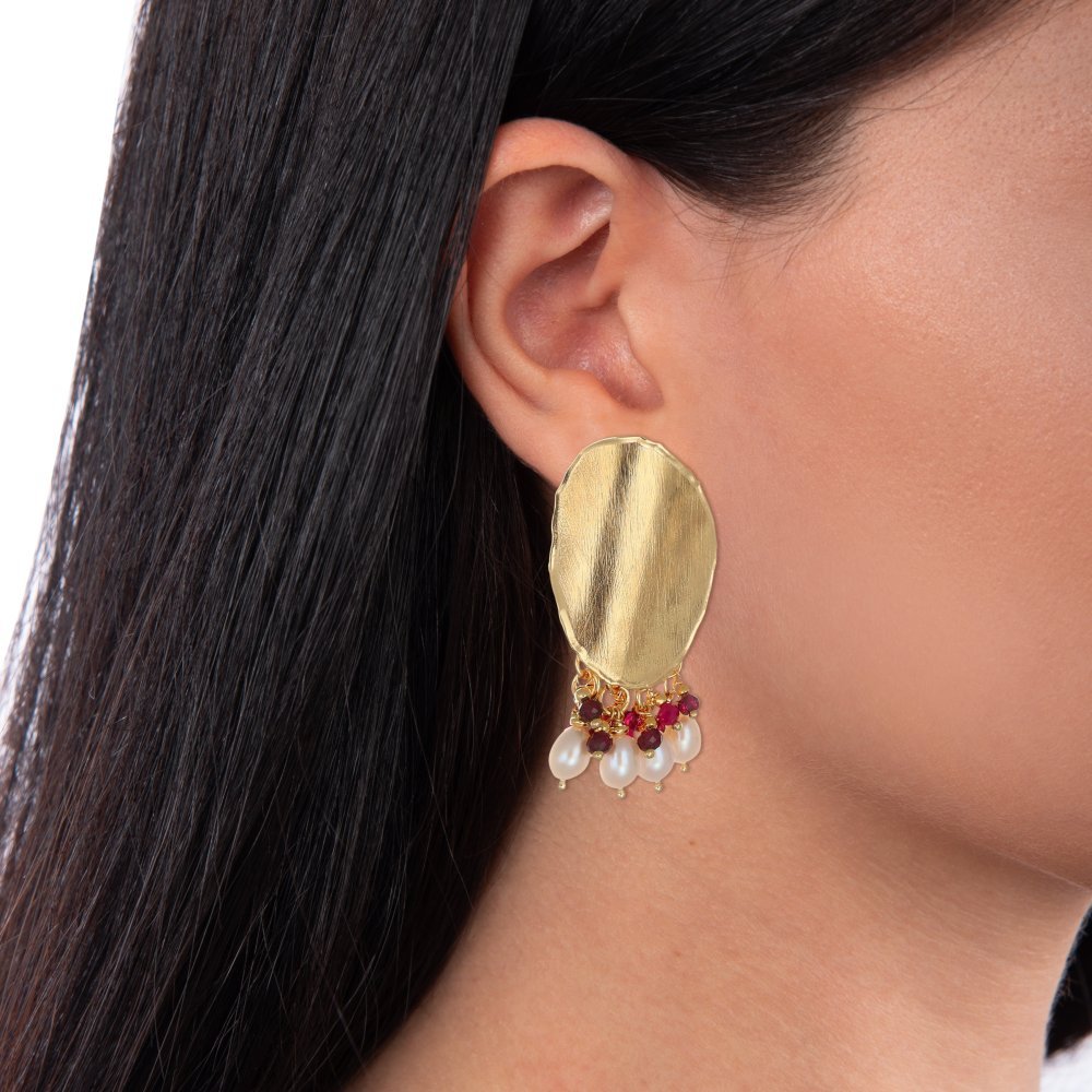 Nivy - Orecchini Isadora - Agata Rubino - Argento