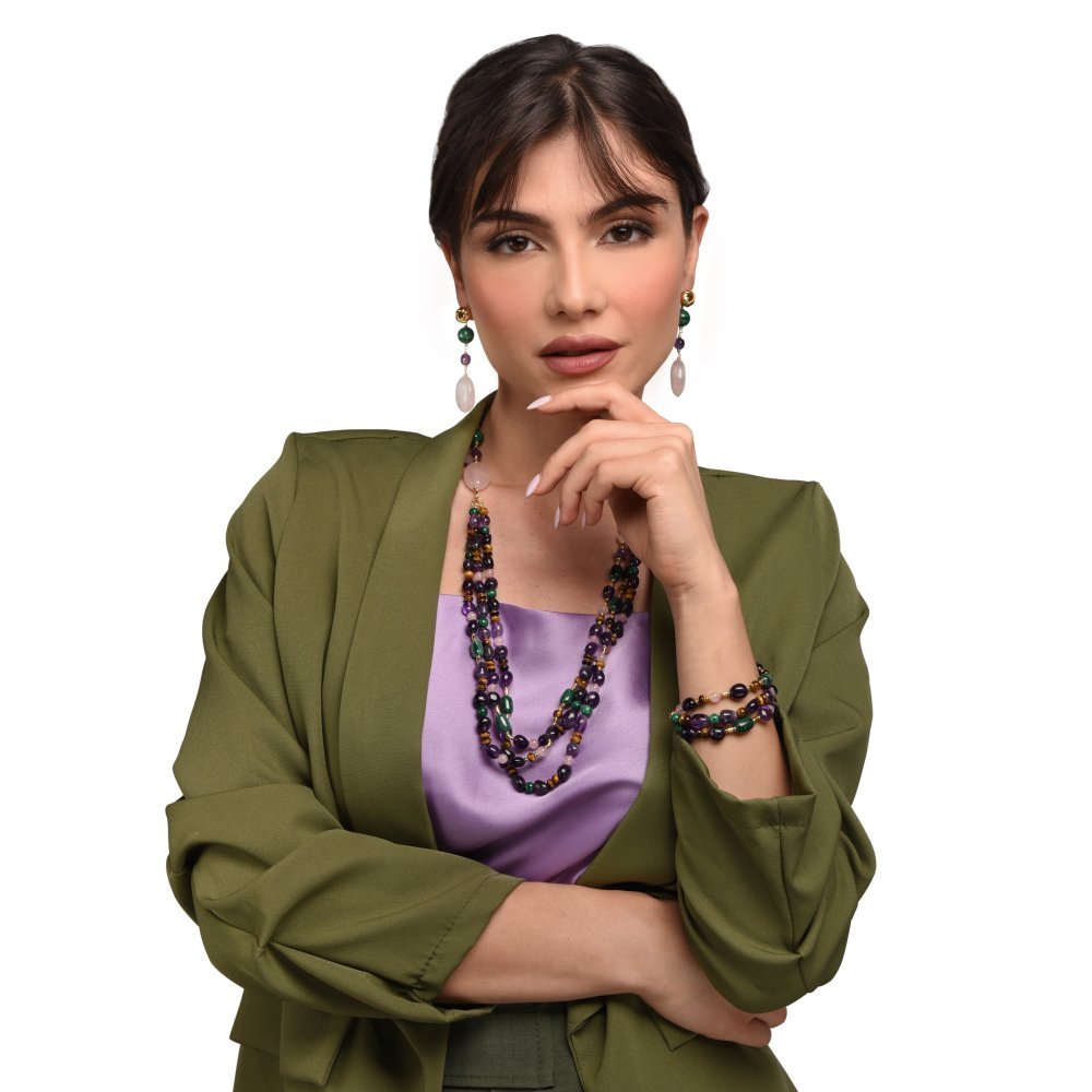 Nivy - Collana Minerva - Tre Fili - Elegante