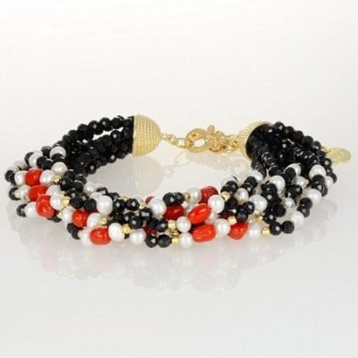 Nivy - Bracciale Yuna - Corallo - Onice